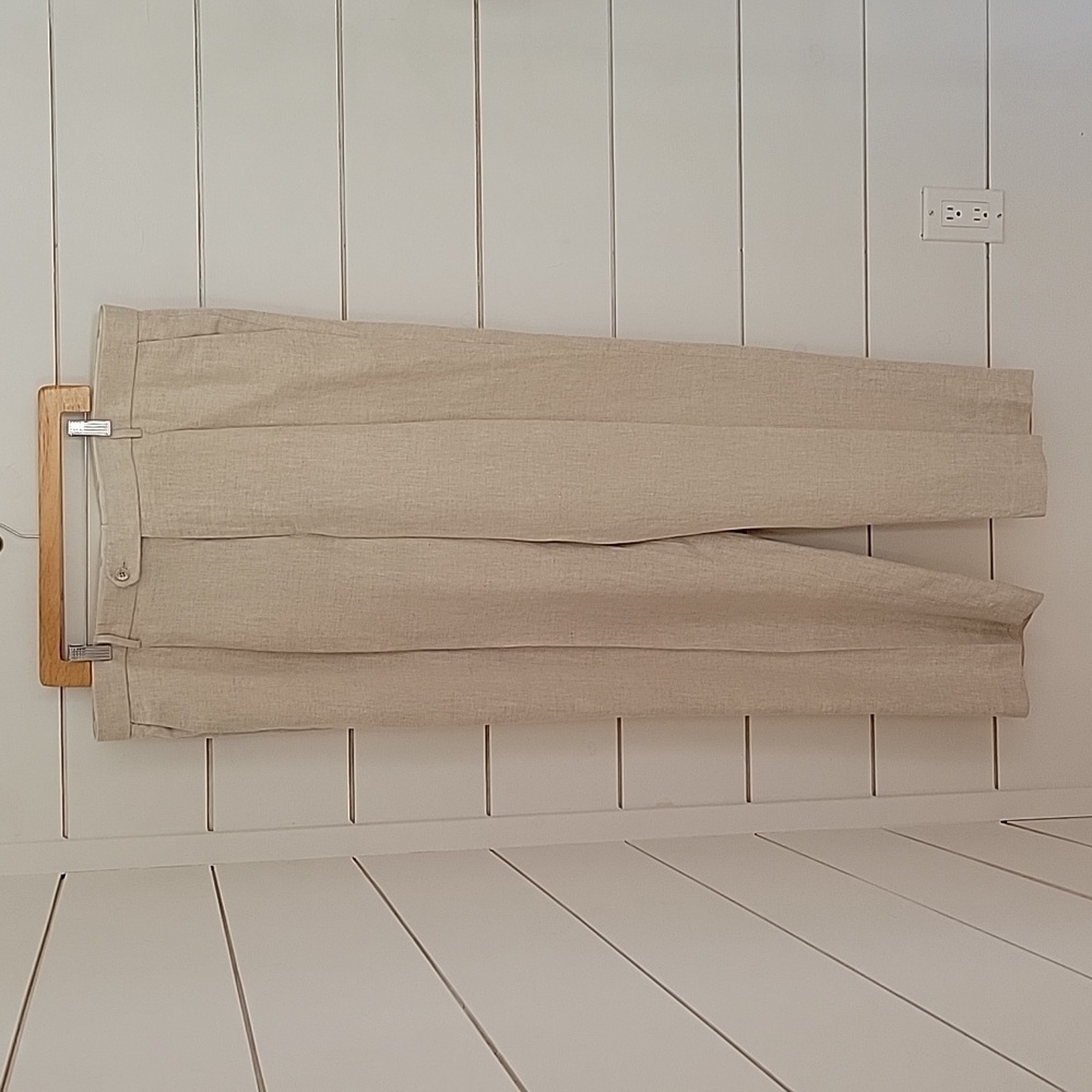 MURANO 42x34 linen pleated pants